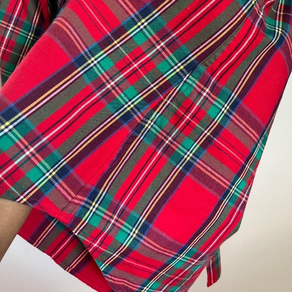 Vineyard Vines Women's Jolly Plaid Classic Button Down Shirt Top Size 8 - Picture 11 of 13